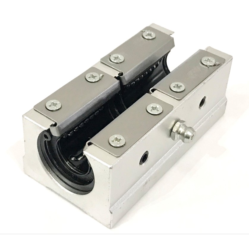 Pillow Block LONGO Aberto com Rolamento Linear de Esfera Embutido Para