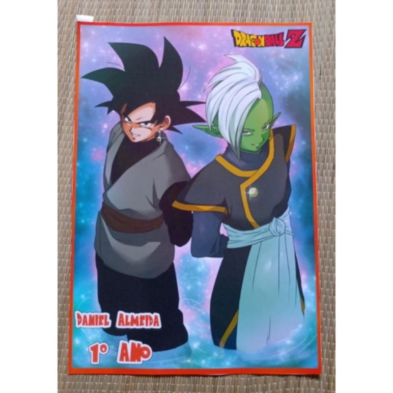 Adesivo Escolar Capa para caderno personalizado Dragon Ball Z | Shopee ...