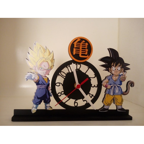 Relógio De Parede Desenho Dragon Ball Z Goku Anime Quartz Tamanho