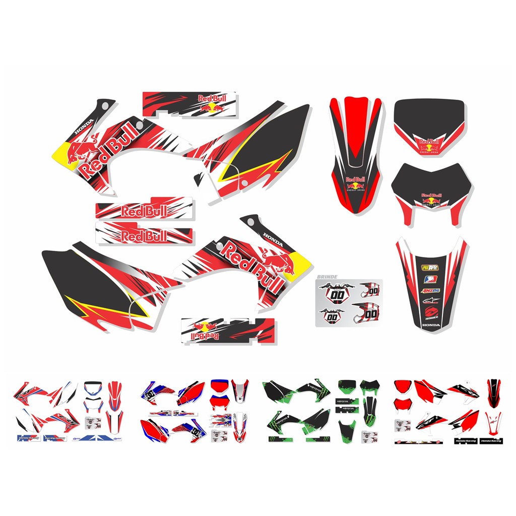 Adesivos Proteção Laminados Moto Trilha Motocross Crf 230 2015 2016 2017  2018 2019 CA-16701