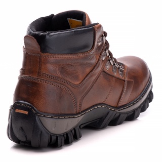 Bota Caterpillar Masculina Em Couro Com Palmilha Em Gel Macia