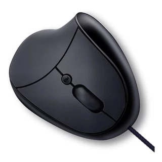 Mouse Óptico Vertical Ergonômico Com Fio - 5 botões
