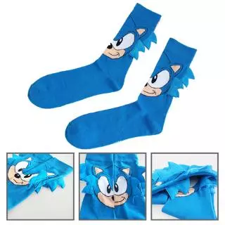 Fofo Moda Unisexo Feminino Sonic the Hedgehog Cotton Ankle Socks Harajuku