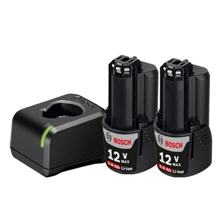 Kit 2 Baterias 12V Bosch 2,0Ah + Carregador Bivolt GAL 12V-20 Starter Kit