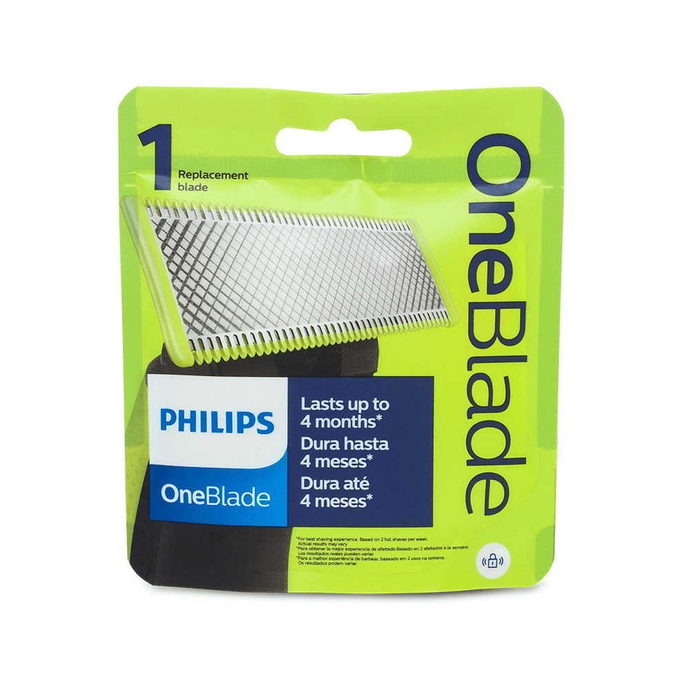 Lâmina Oneblade Phillips Refil 1 Unidade Hybrid Modelo QP610/50 Barbear  Suave Garantia NF-e