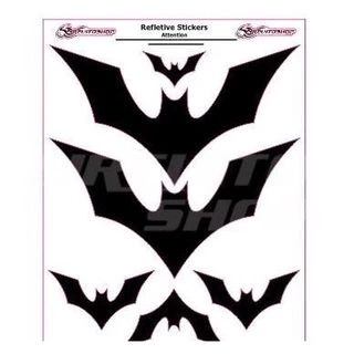 Adesivo Refletivo Moto Capacete Carro Morcego M6 Tuning Top