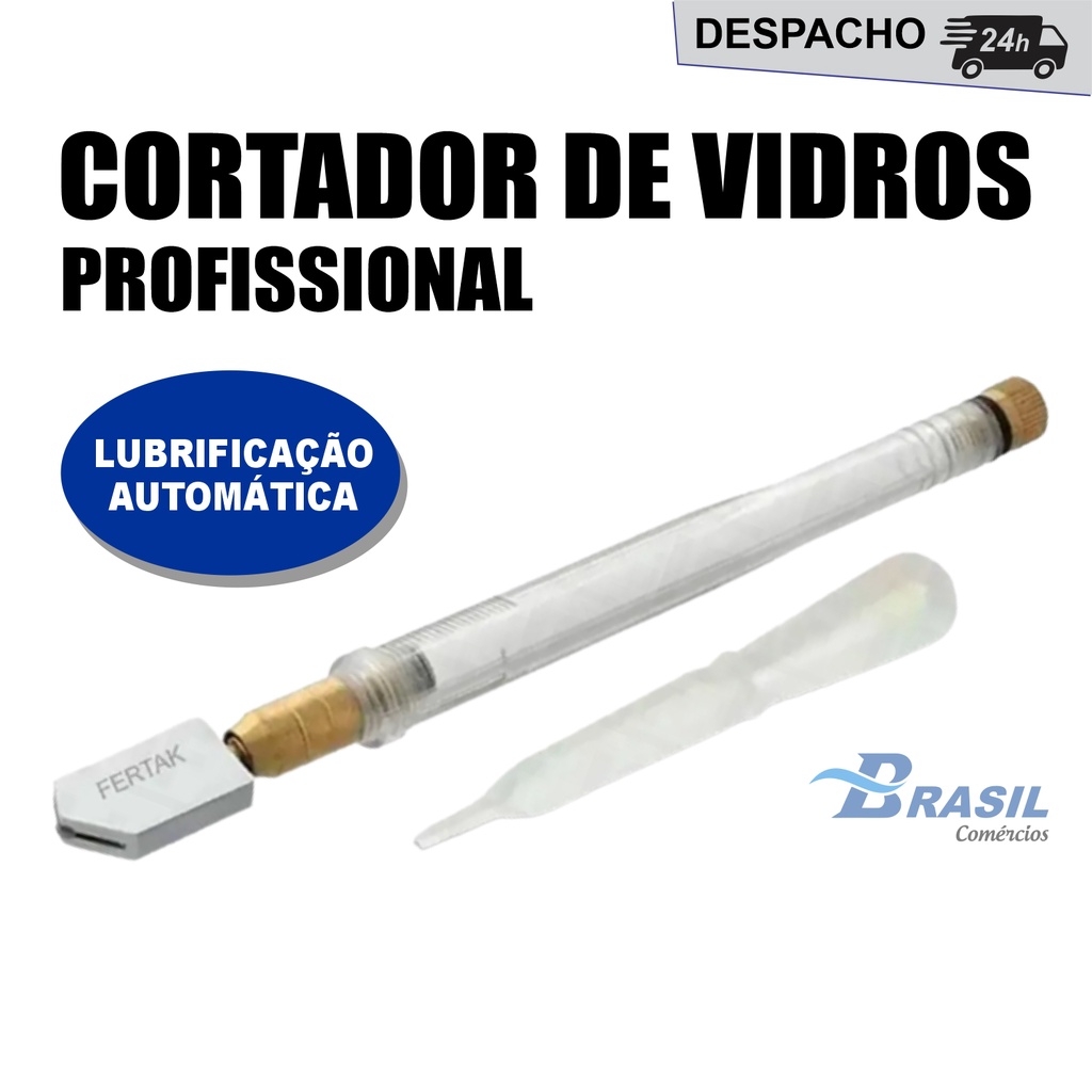 Cortador De Vidro E Espelho Profissional | Corta Vidro E Espelho - Fertak Tools