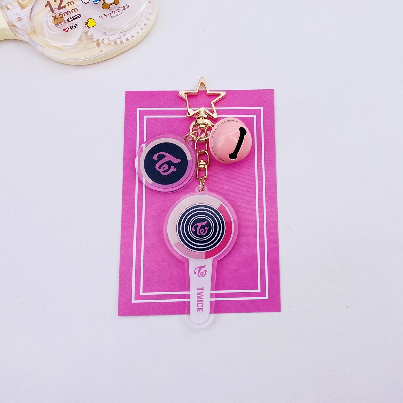 K-Pop Bts Blackpink Seventeen Straykids Chaveiro Pingente De Sino