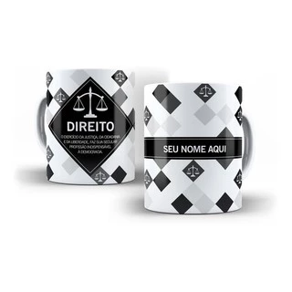 Caneca Profissão Advogado Direito Com Seu Nome - Oferta!!!