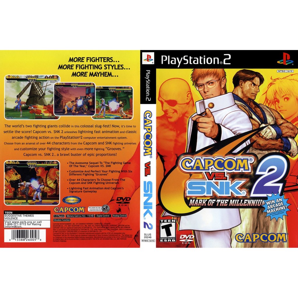 Capcom vs SNK 2 Mark of the Millennium 2001 (Clássico PS2 ) Ps3 - WR Games  Os melhores jogos estão aqui!!!!