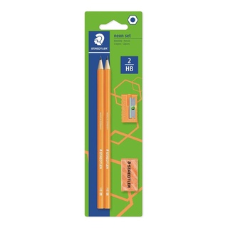 Conjunto STAEDTLER com 2 Lápis + Borracha + Apontador