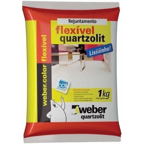 Rejunte Flexível 1kg Quartzolit Várias Cores