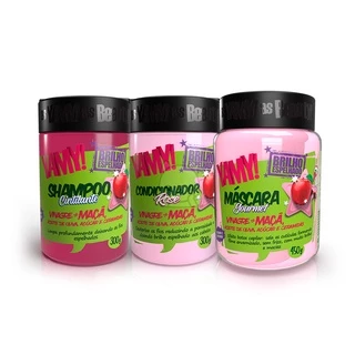 Kit Shampoo Condicionador E Máscara Brilho Espelhado Yamy!