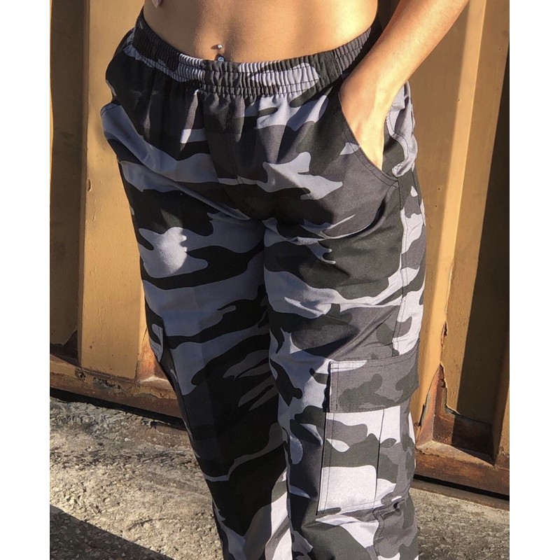 Calça camuflada cheap feminina cinza