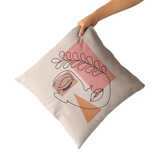 Capa de almofada Face decorativa