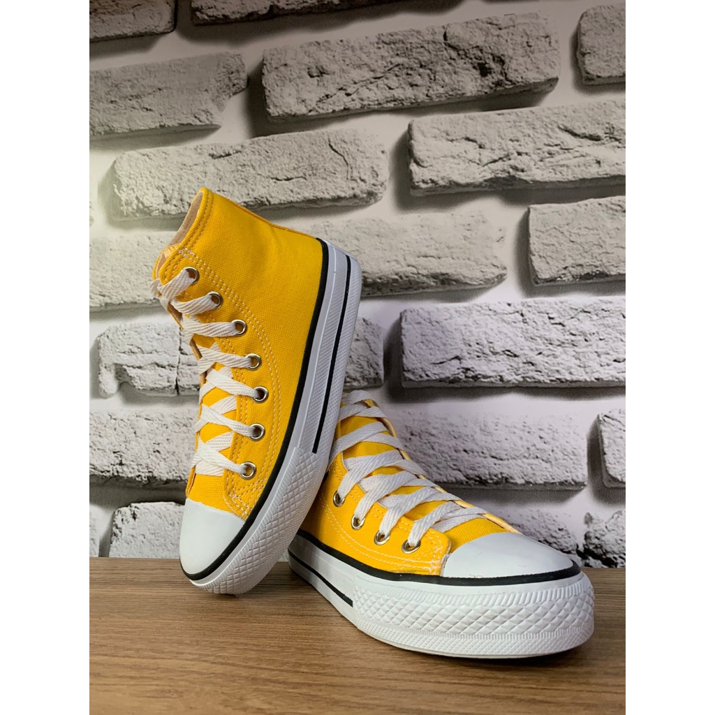 All star best sale amarelo cano longo