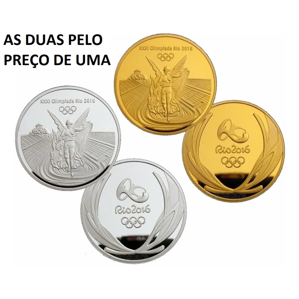 Curiosidade do dia: moeda de 5 reais, em estojo e com certificado da Casa  da Moeda do Brasil. Essa é uma das comemorativas das olimpíadas. É uma moeda  de coleção, ou seja