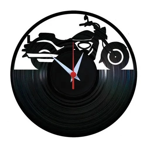 Moto - Relógio Disco De Vinil Decoração