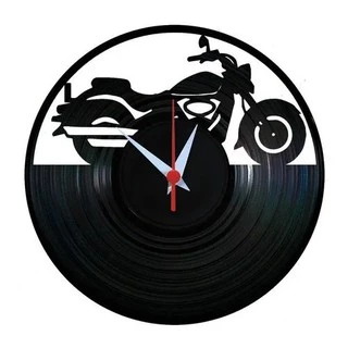 Moto - Relógio Disco De Vinil Decoração
