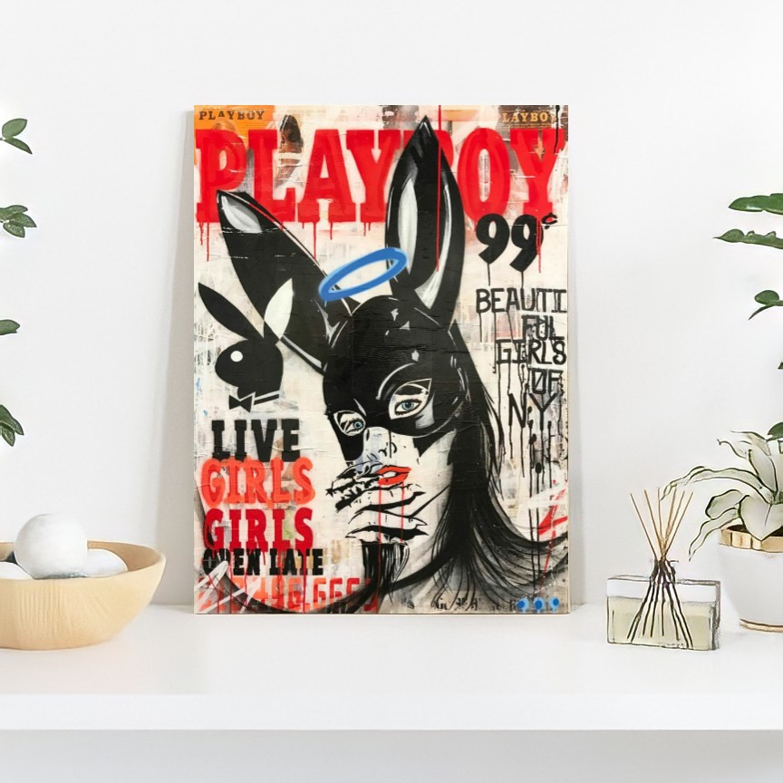 Placa quadro decorativo Playboy / Pôster / papel de parede
