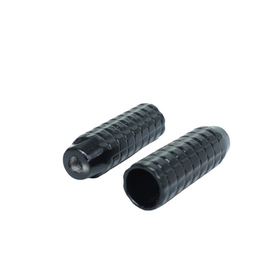 Apoio Pedaleira Bicicleta Trolinha Alumínio Preto Novo ( 2 unidades)