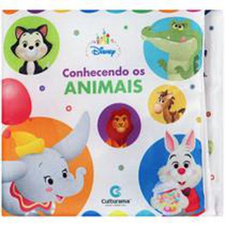 Livro De Pano Conhecendo Os Animais Disney Baby Infantil