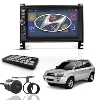 Kit Central Multimídia Mp5 2 Din Espelha Dvd Bt Hyundai Tucson