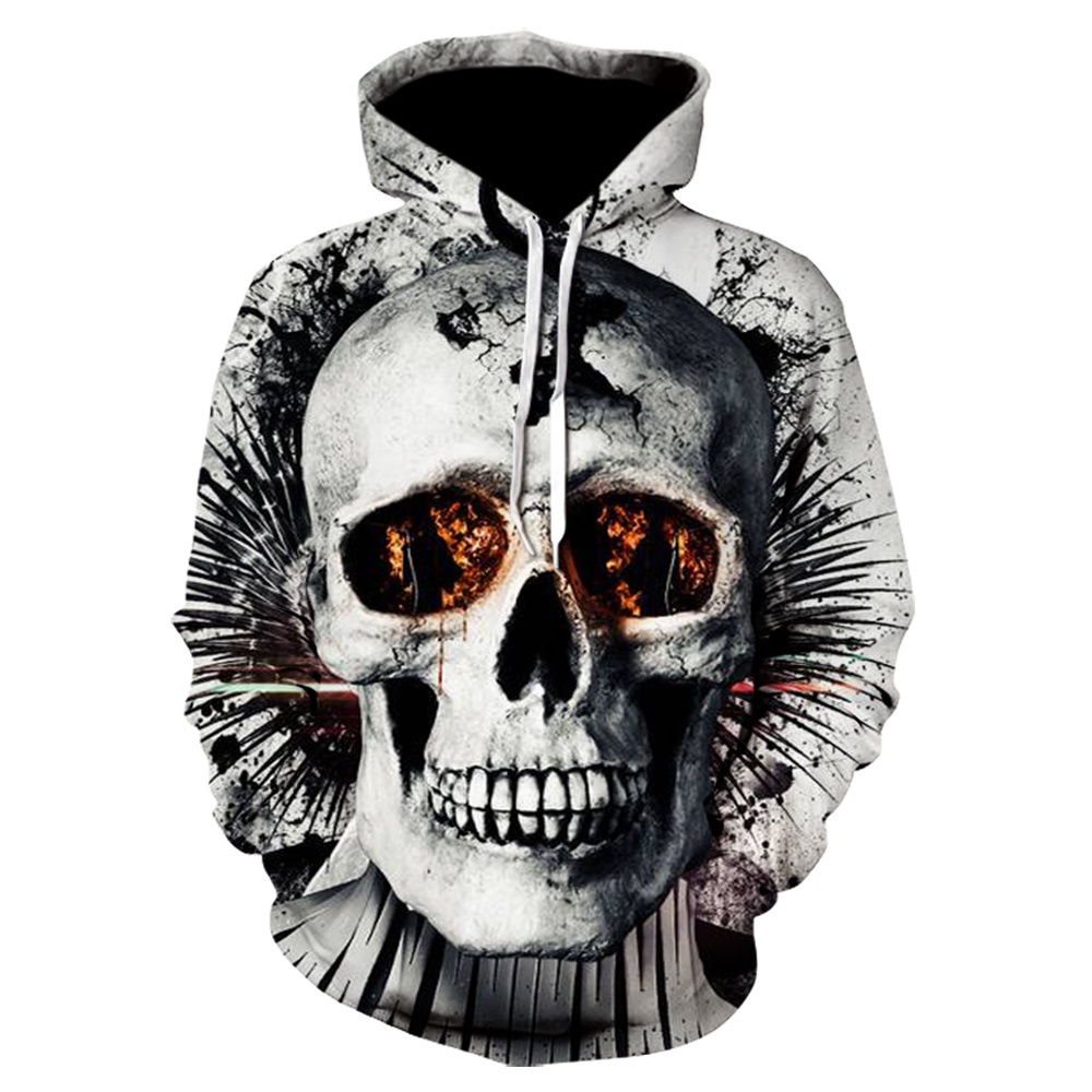 Skull Moletom Caveira Masculino Casaco Moletom Caveira Skull