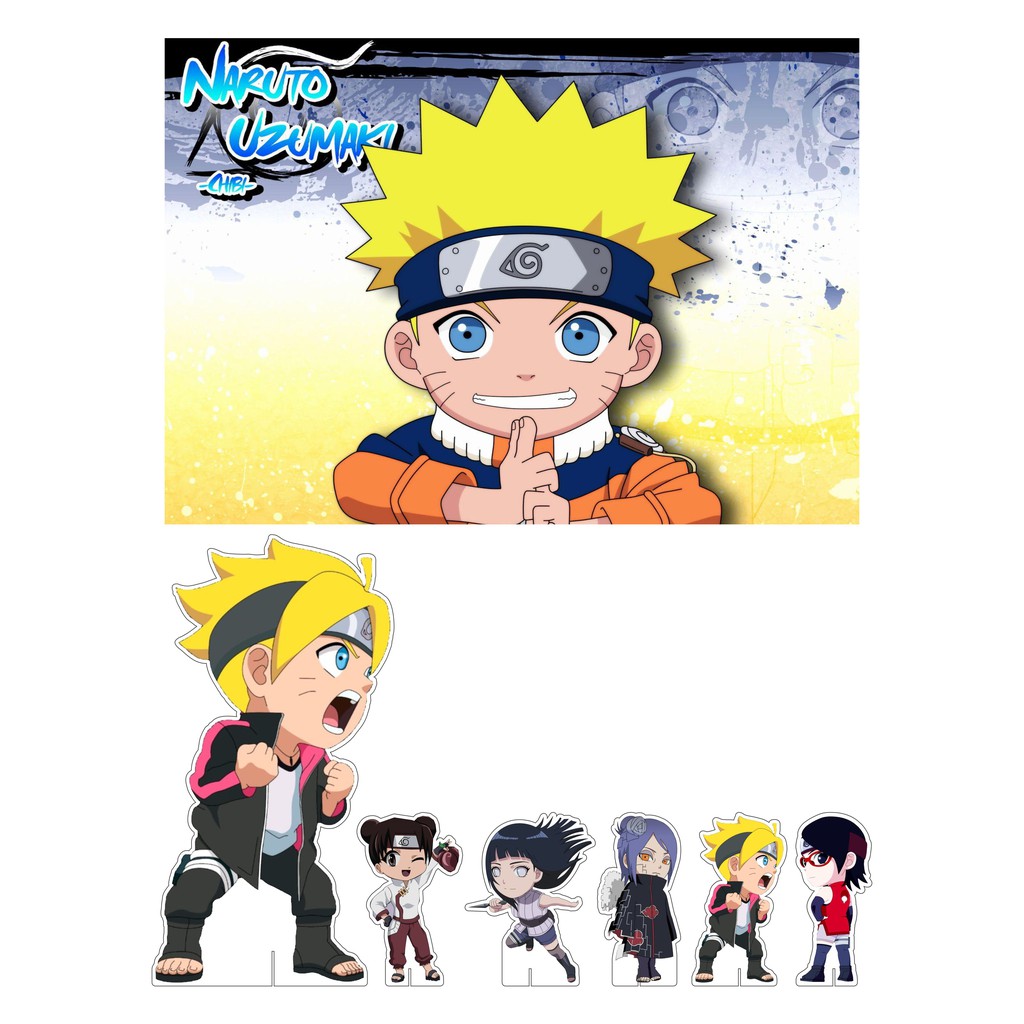 KIT COMPLETO NARUTO - PAINEL E DISPLAYS MDF