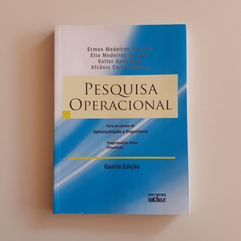 Livro Pesquisa Operacional - 4 Edição | Shopee Brasil