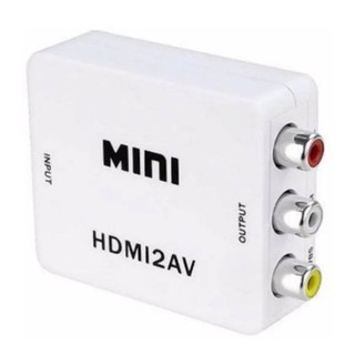 Mini Adaptador Conversor De Hdmi Para Video HDTV AV Composto Rca 2av