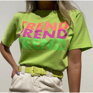 T-Shirt Feminina Pleasure Neon Moda Tendência 2022