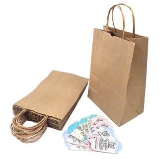 KIT SACOLA DE PAPEL KRAFT MINECRAFT COM TAG - Festiva