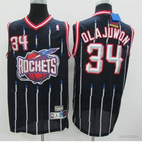 Camisa Nba Houston Rockets No . 34 Olajuwon Clássica Colete Esportivo ...