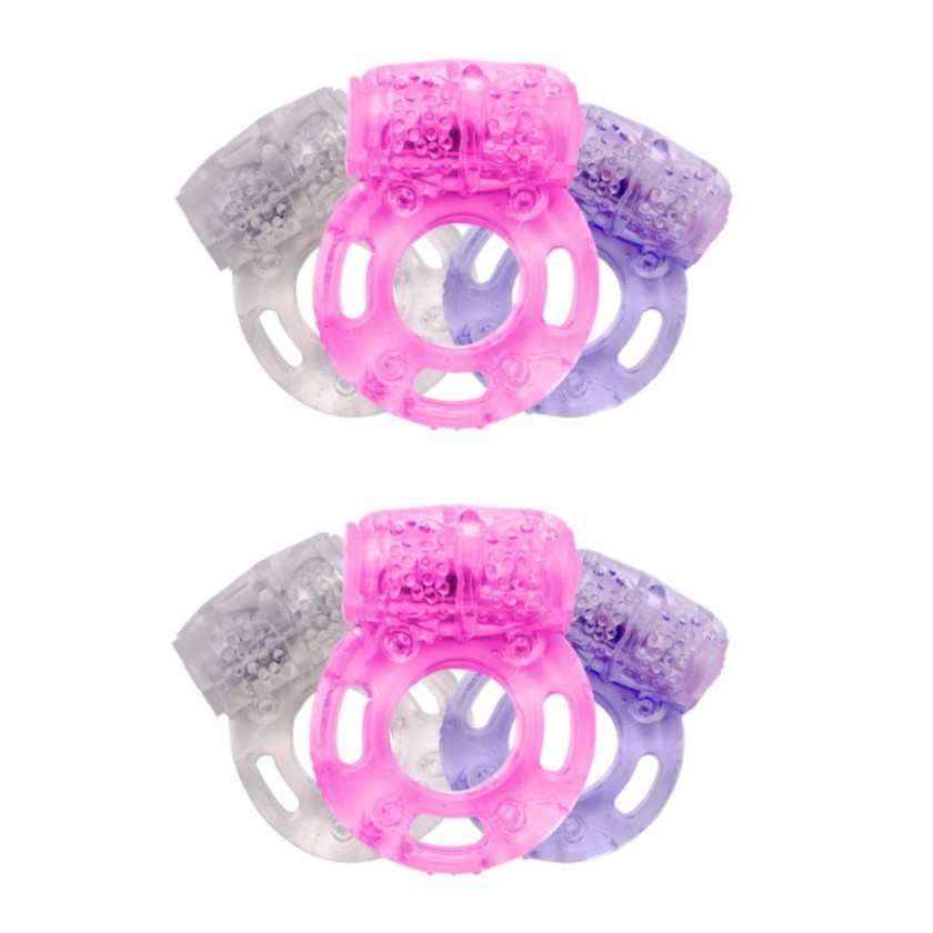 Kit com 6 Aneis Peniano com Vibrador Estimulador de Clitoris | Shopee Brasil