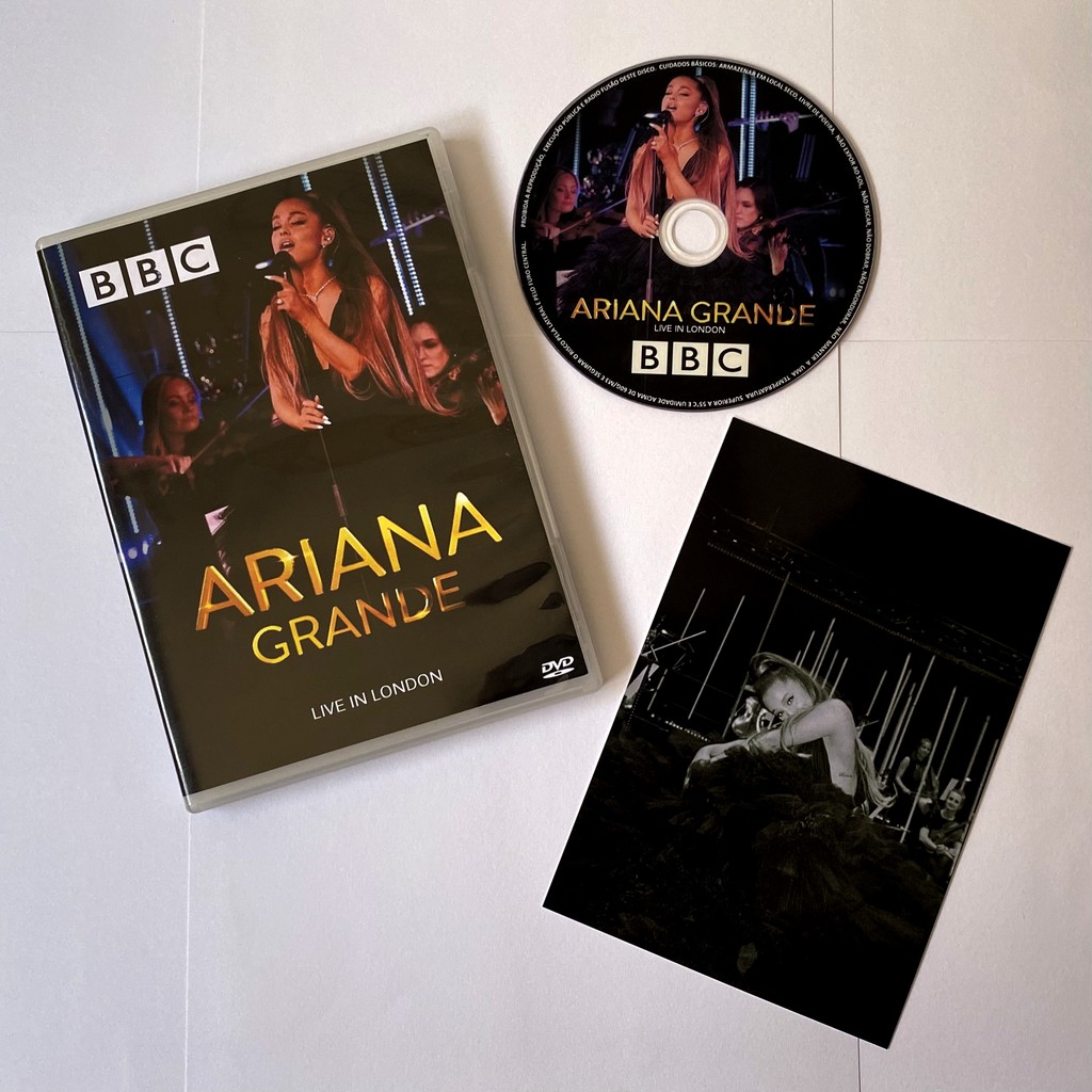 DVD Ariana Grande Live in London, at the BBC + extras | Shopee Brasil