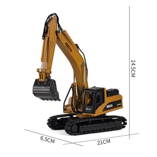 Huina-Alloy Escavadeira Modelo 1810, Caminhão, Carros, Veículo de