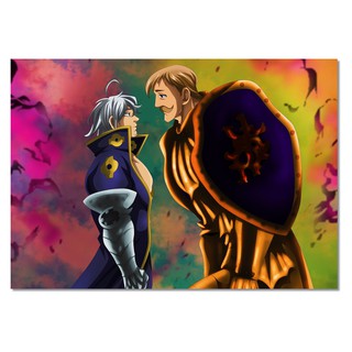 Placa Decorativa Quadro - Anime - Nanatsu No Taizai (h330)