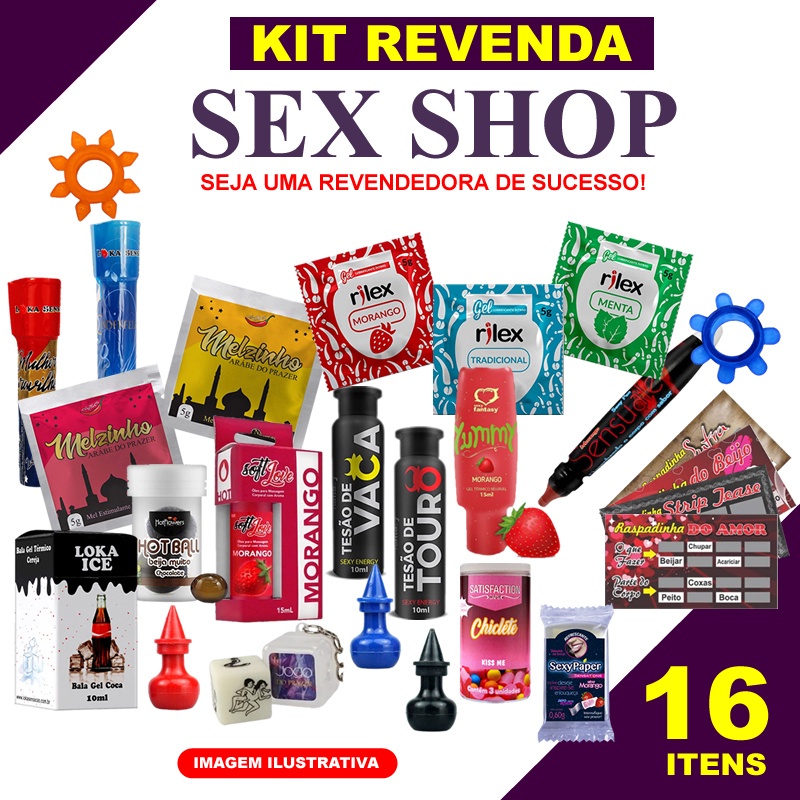 Kit Revenda Sex Shop 16 Produtos Eróticos Bem Estar Sexual Shopee Brasil 4335