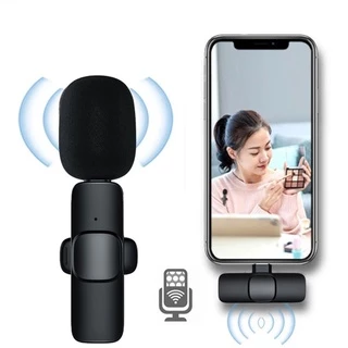 K9 Vlog Microfone De Lapela Sem Fio Carregamento USB Gravação Áudio Único Duplo Telefone Para O Móvel Jogos Ao Vivo Ensi