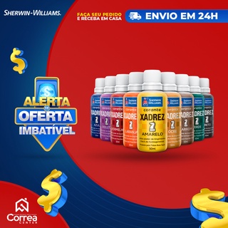 Kit 6 Un. Tinta Bisnaga Corante Xadrez 50ml Preto - Sherwin Williams