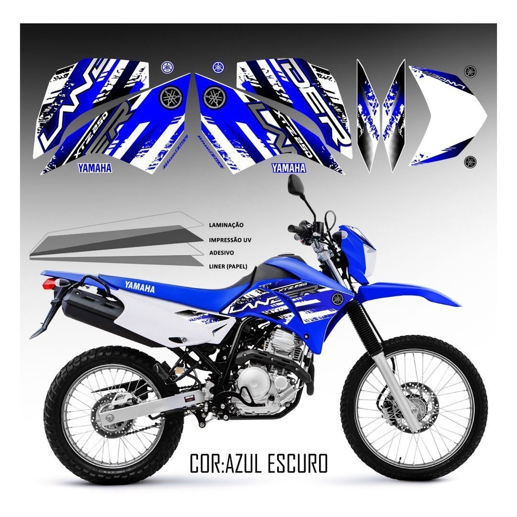 Adesivo Faixa Moto Crosser 150 Yamaha varias cores com laminação