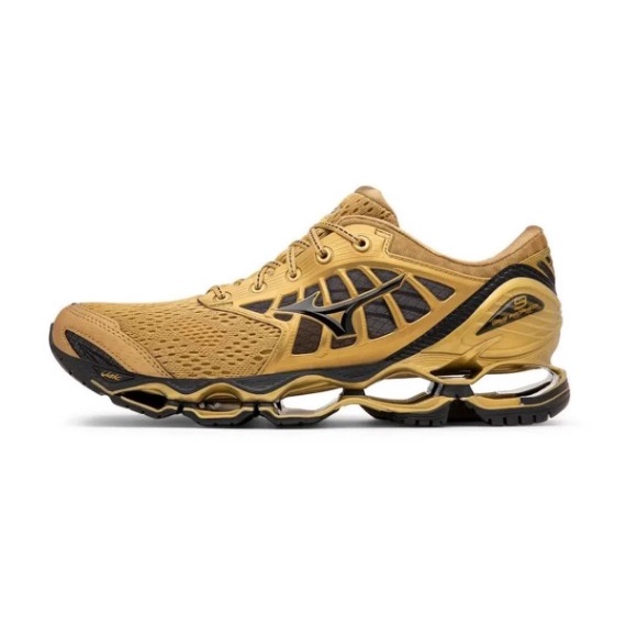 Tênis Mizuno Wave Prophecy 9 - GOLD / GOLD E PRETO