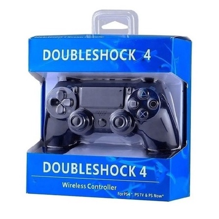 Controle Ps4 Doubleshock Sem Fio 2m Joystick Pc Bluetooth C/ Vibração Preto - DOUBLESHOCK 4