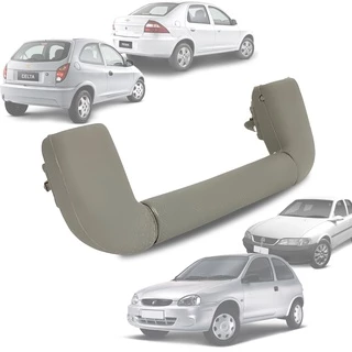 Alça de Teto Puxador Pqp Dianteira Traseira + Parafusos Corsa Wind Wagon Pick-up Prisma Vectra - Gelo