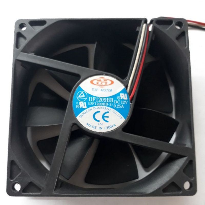 COOLER 92X92X25MM 12V 0.25A TOP MOTOR DF1209BB 3 FIOS | Shopee Brasil