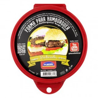 Forma Grande Para Fazer Hamburguer Modelador Prensador Fabricar Hamburguer Recheado Hamburgueria Plasutil