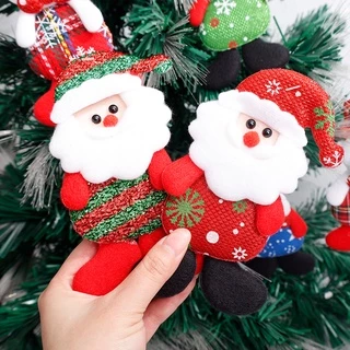 12Pcs Pingentes De Natal Bonecas Papai Noel Boneco De Neve Urso Árvore Boneca De Ornamentos Para Festa De Casa Decoração De Ano Novo Presentes Infantis