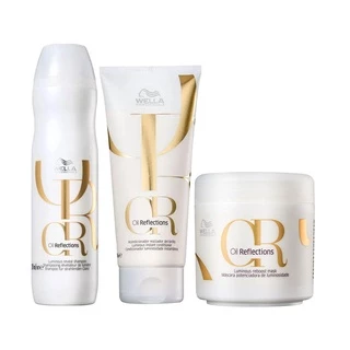 Kit Wella Oil Reflections - Shampoo e Condicionador e Máscara