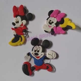 Apliques do Mickey e Minnie emborrachados - pacotes com 6 unidades